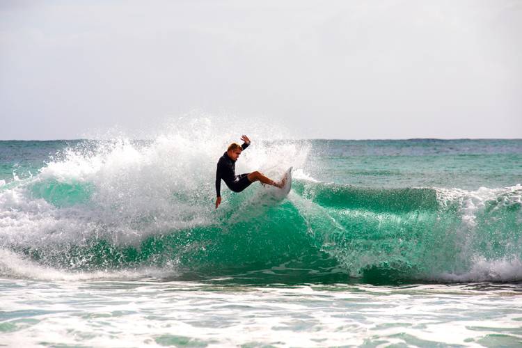 East Coast vacation renter enjoying surfing along the Space Coast